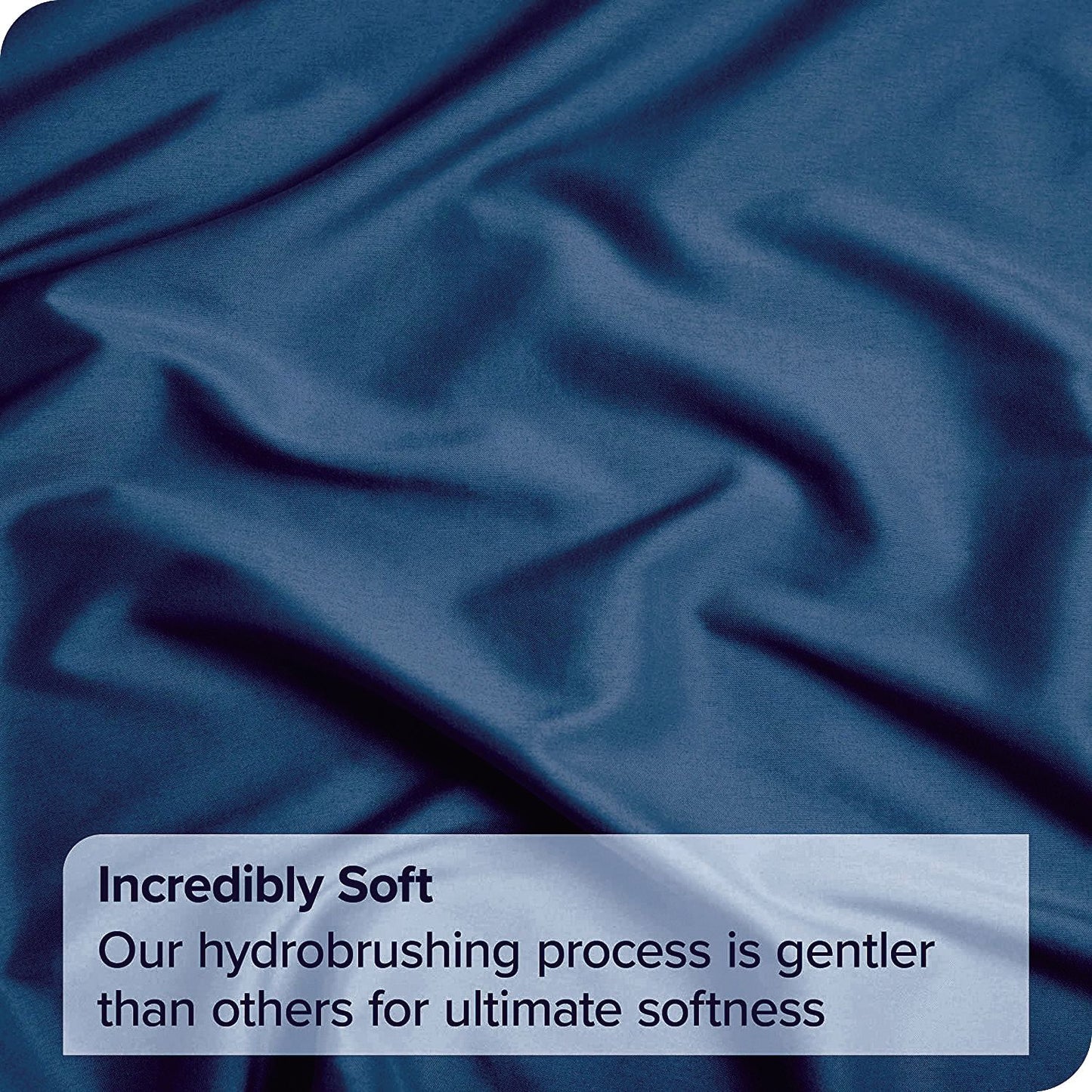 3 Piece Bed Sheet Set- Bedding Sheets & Pillowcases -Breathable Bedding - Wrinkle, Fade, Stain Resistant-Deep Pocket Flat Fitted Bed Sheet Set(Navy,King Single)