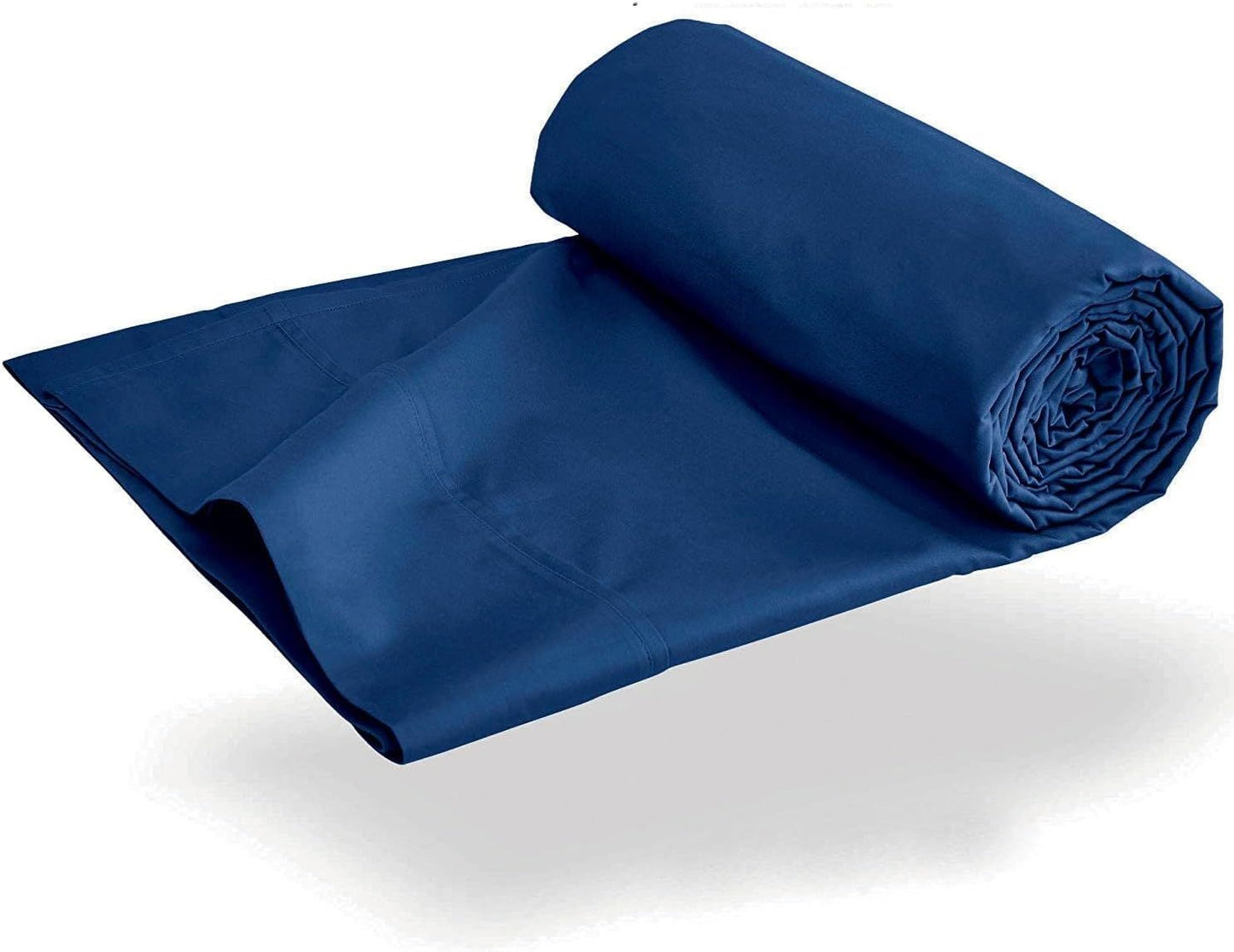 Elegant Comfort Premium Hotel Quality 1-Piece King Single Flat Sheet, Luxury and Softest 2000 Thread Count Bedding Flat Sheet(King Single,Navy)