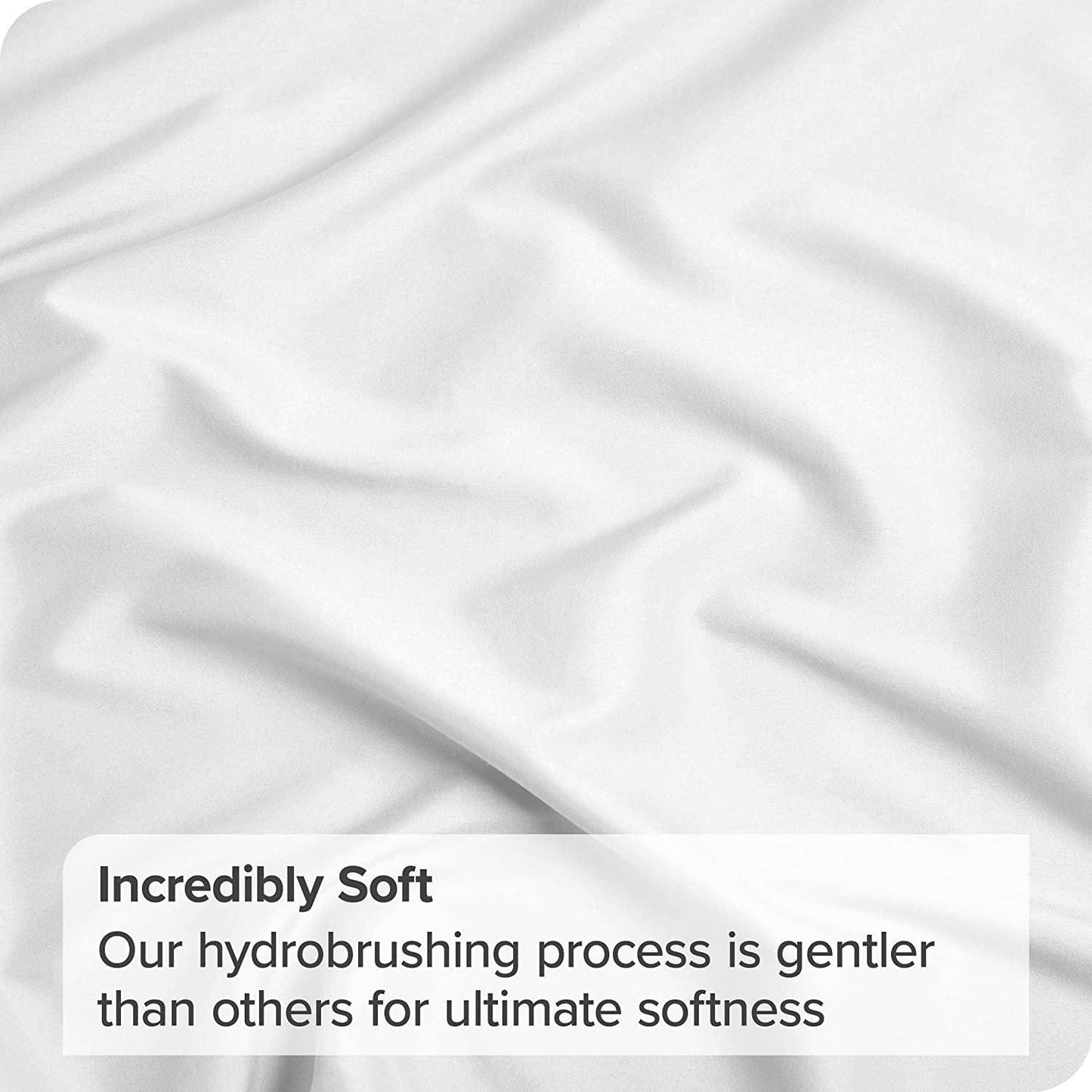 4 Piece Bed Sheet Set- Bedding Sheets & Pillowcases -Breathable Bedding - Wrinkle, Fade, Stain Resistant-Deep Pocket Flat Fitted Bed Sheet Set(White,Queen)