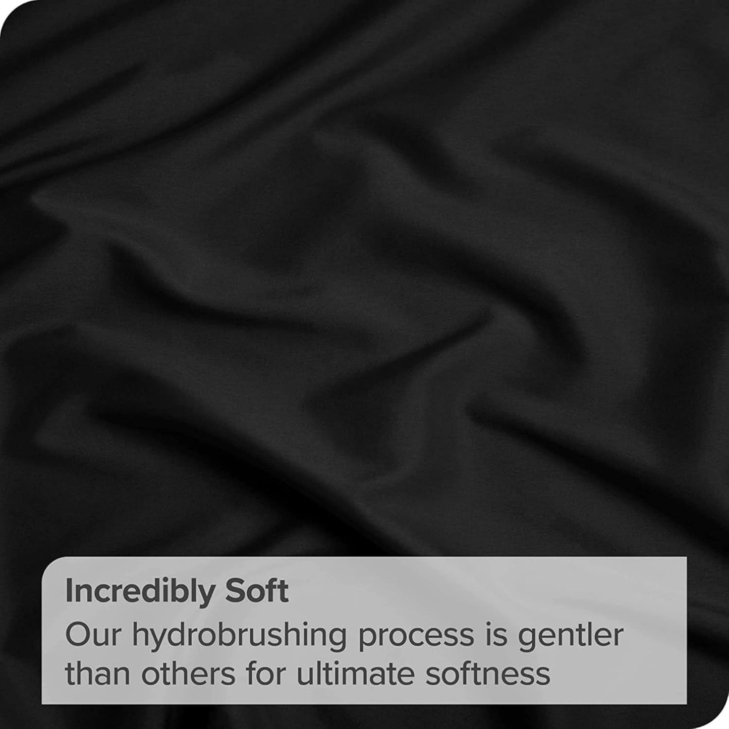 2 Piece Fitted Sheet Set- Fitted Sheet & Pillowcases -Breathable Bedding - Wrinkle, Fade, Stain Resistant- 40cm Deep Pocket Fitted Bed Sheet Set(Black,Single)