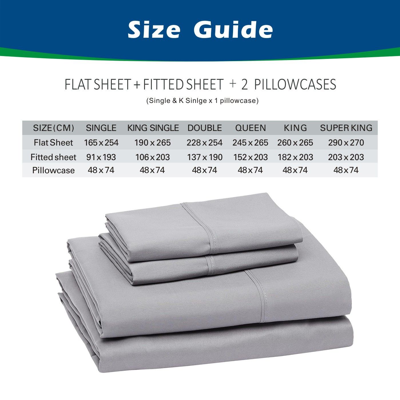3 Piece Bed Sheet Set- Bedding Sheets & Pillowcases -Breathable Bedding - Wrinkle, Fade, Stain Resistant-Deep Pocket Flat Fitted Bed Sheet Set(White,Single)