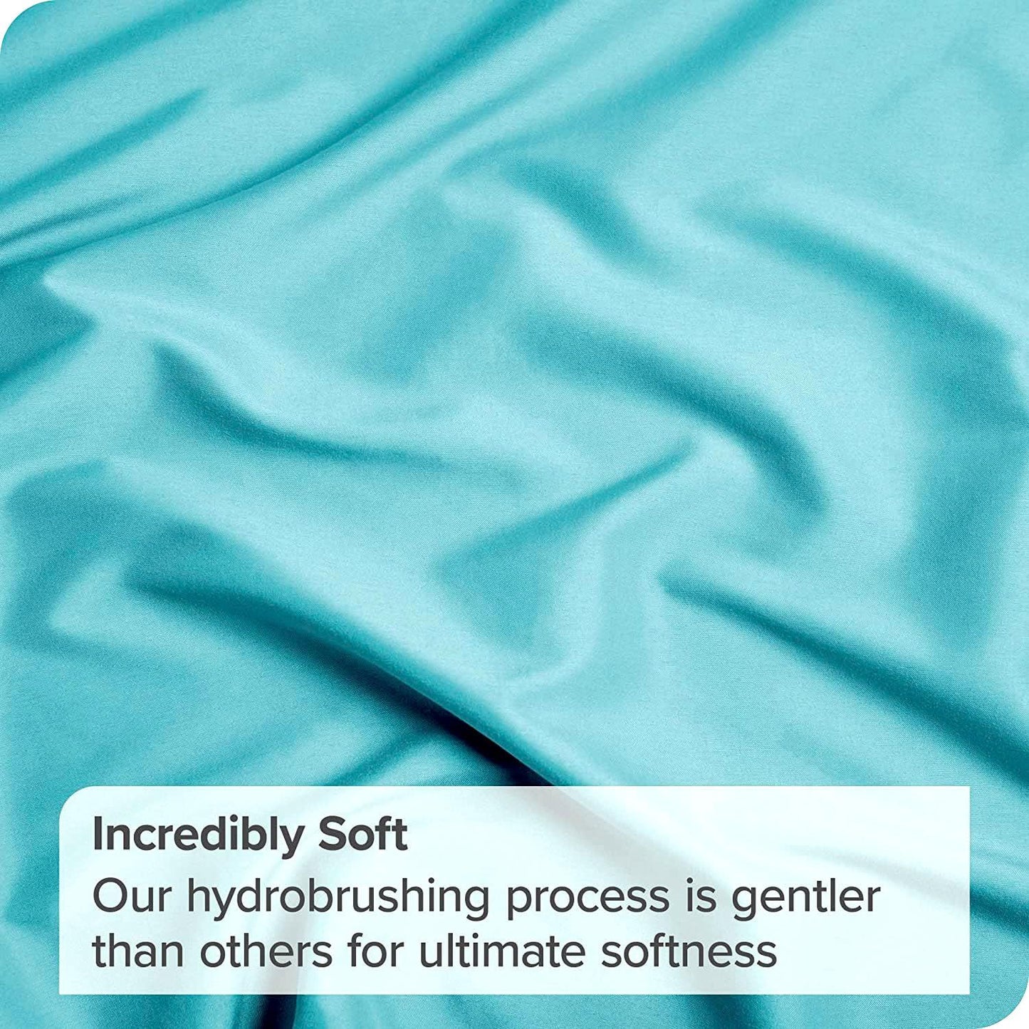 3 Piece Fitted Sheet Set- Fitted Sheet & Pillowcases -Breathable Bedding - Wrinkle, Fade, Stain Resistant- 40cm Deep Pocket Fitted Bed Sheet Set(Ice blue,Super King)