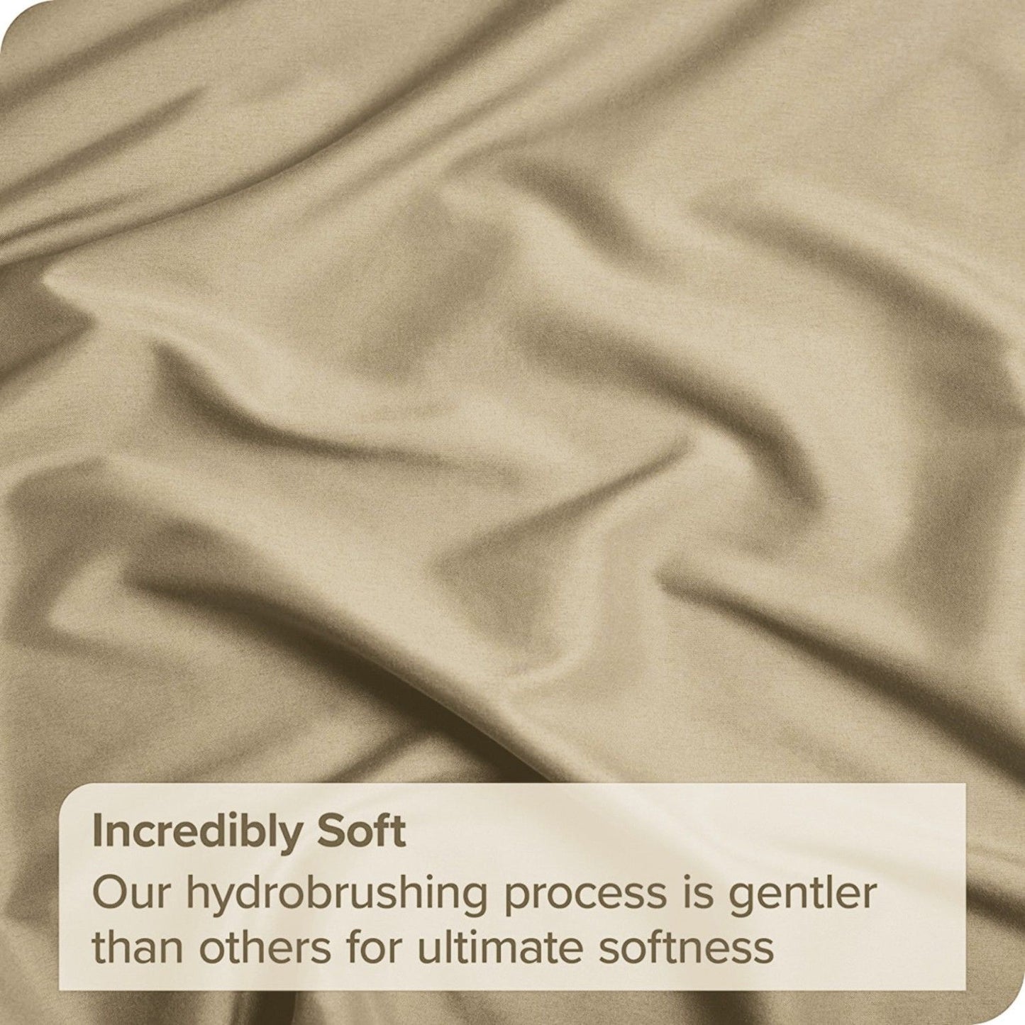 3 Piece Fitted Sheet Set- Fitted Sheet & Pillowcases -Breathable Bedding - Wrinkle, Fade, Stain Resistant- 40cm Deep Pocket Fitted Bed Sheet Set(Camel Beige,Super King)