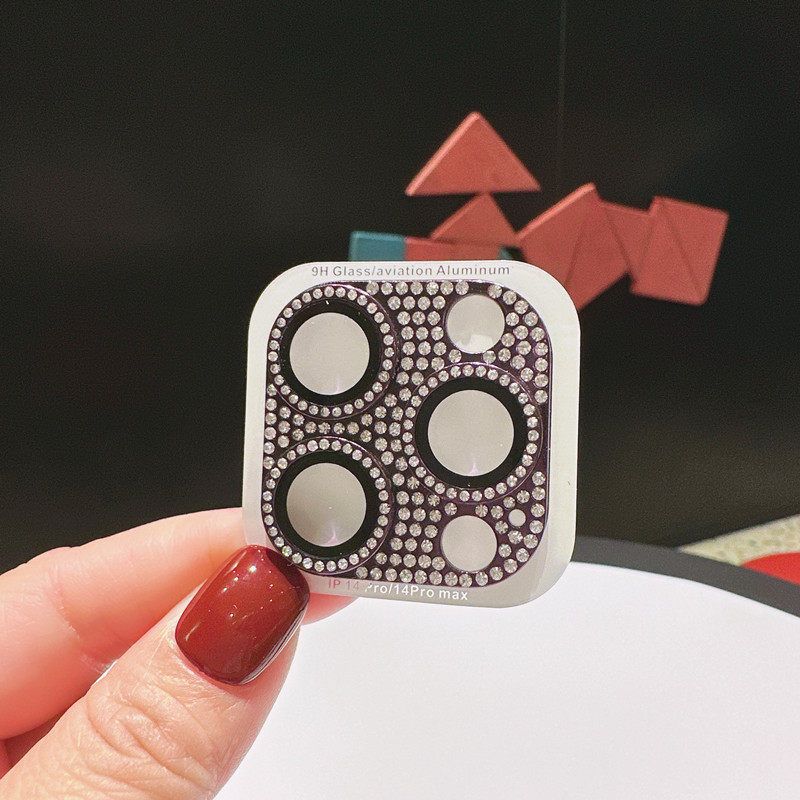 Yixi Camera Lens Protector iPhone 17 Pro Diamond Frosted [all-in-one full-coverage diamond lens film] colorful iphone 15promax