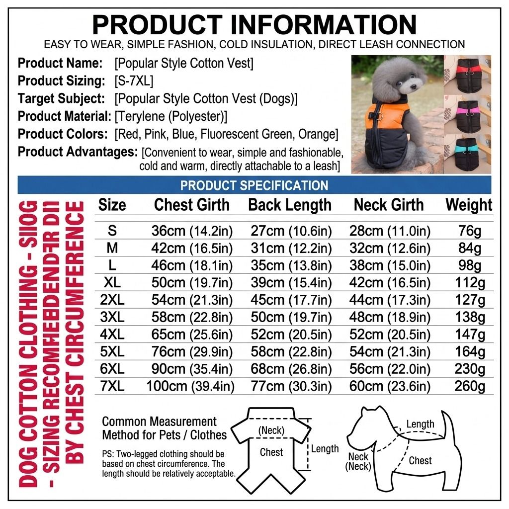 Winter Dog Ski Jacket with Waterproof and Windproof Polyester Shell, Thick PP Cotton Padding for Warmth, 3D Ergonomic Fit with D-Ring Leash Attachment, Ideal for Outdoor Walks and Snow Adventures (L, Blue)