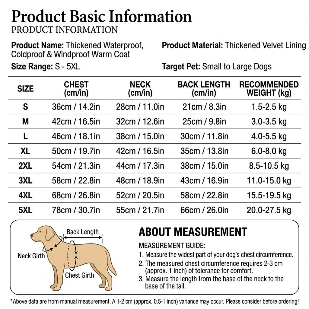 Winter Pet Dog Padded Vest with Waterproof Shell, Warm Fleece Lining, and Leash Attachment Ring for Outdoor Cold Weather Walks (2XL, Red)