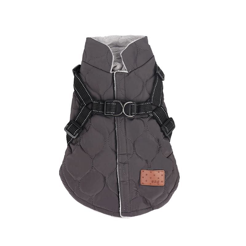 Premium Winter Dog Coat with Built-in Harness, Water-Resistant Puffer Vest for Small & Medium Breeds, Reflective Safety Straps, and Fleece Lining for Warmth and Outdoor Adventures (XL, Pink)