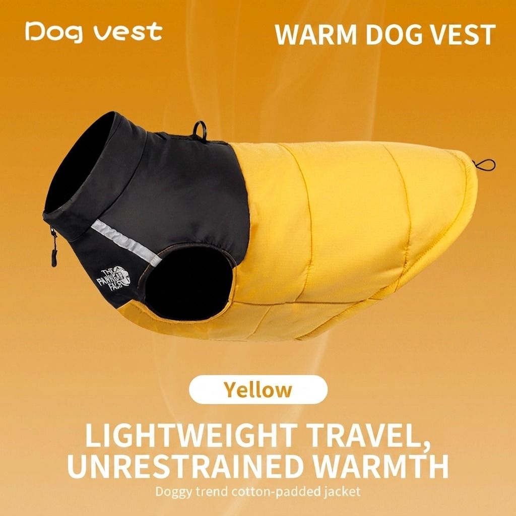 Keep Your Pup Cozy and Visible This Winter – Waterproof, Insulated Dog Coat with Reflective Strips, Front Zipper, D-Ring Leash Attachment, and Adjustable Fit for Daily Walks and Outdoor Adventures (4XL, Grey)