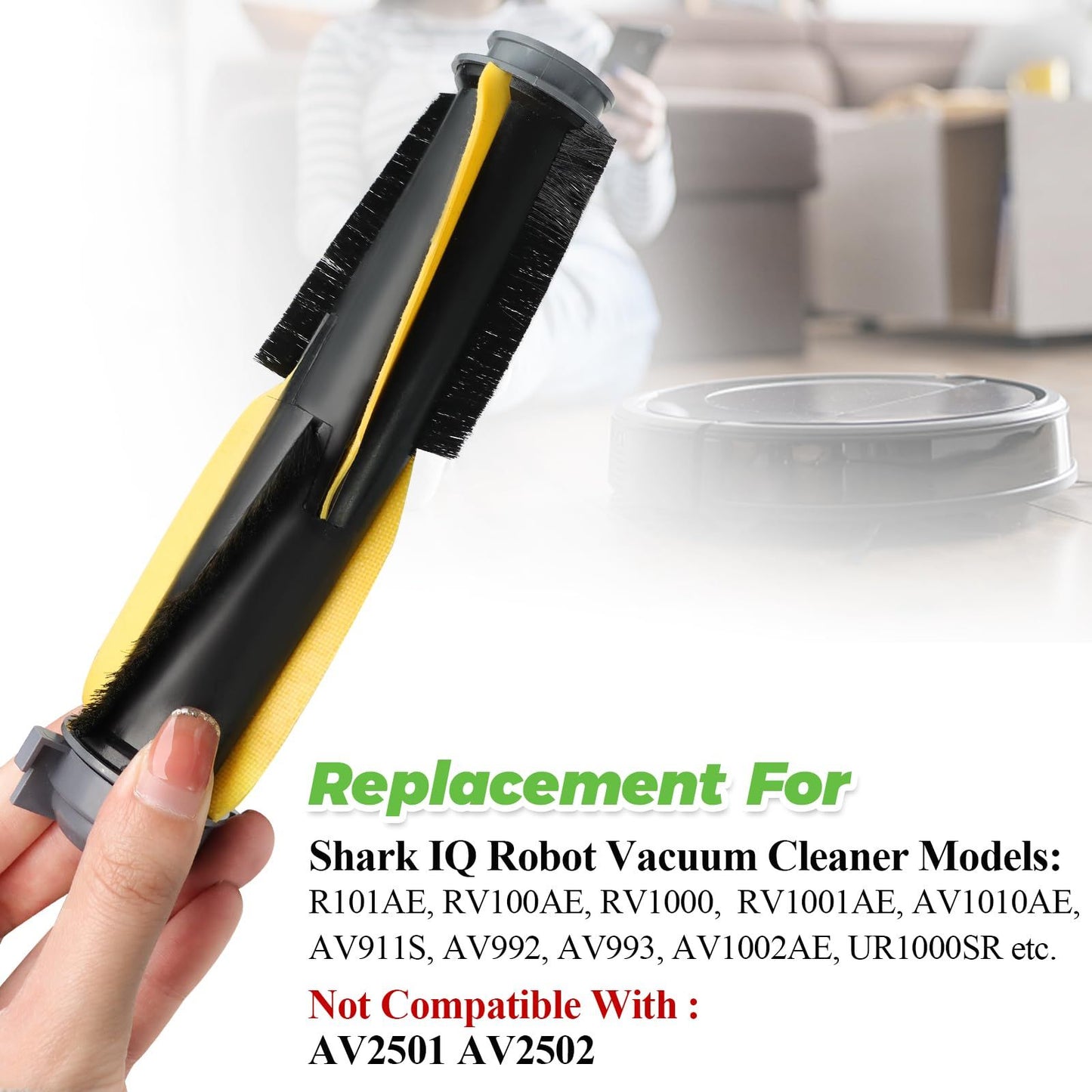Main Roller Brush for IQ Vacuum Replacement for RV1001AE RV101 AV1002AE AV1010AE UR1005AE UR1000SR RV2001WD AV993 Vacuum Cleaner