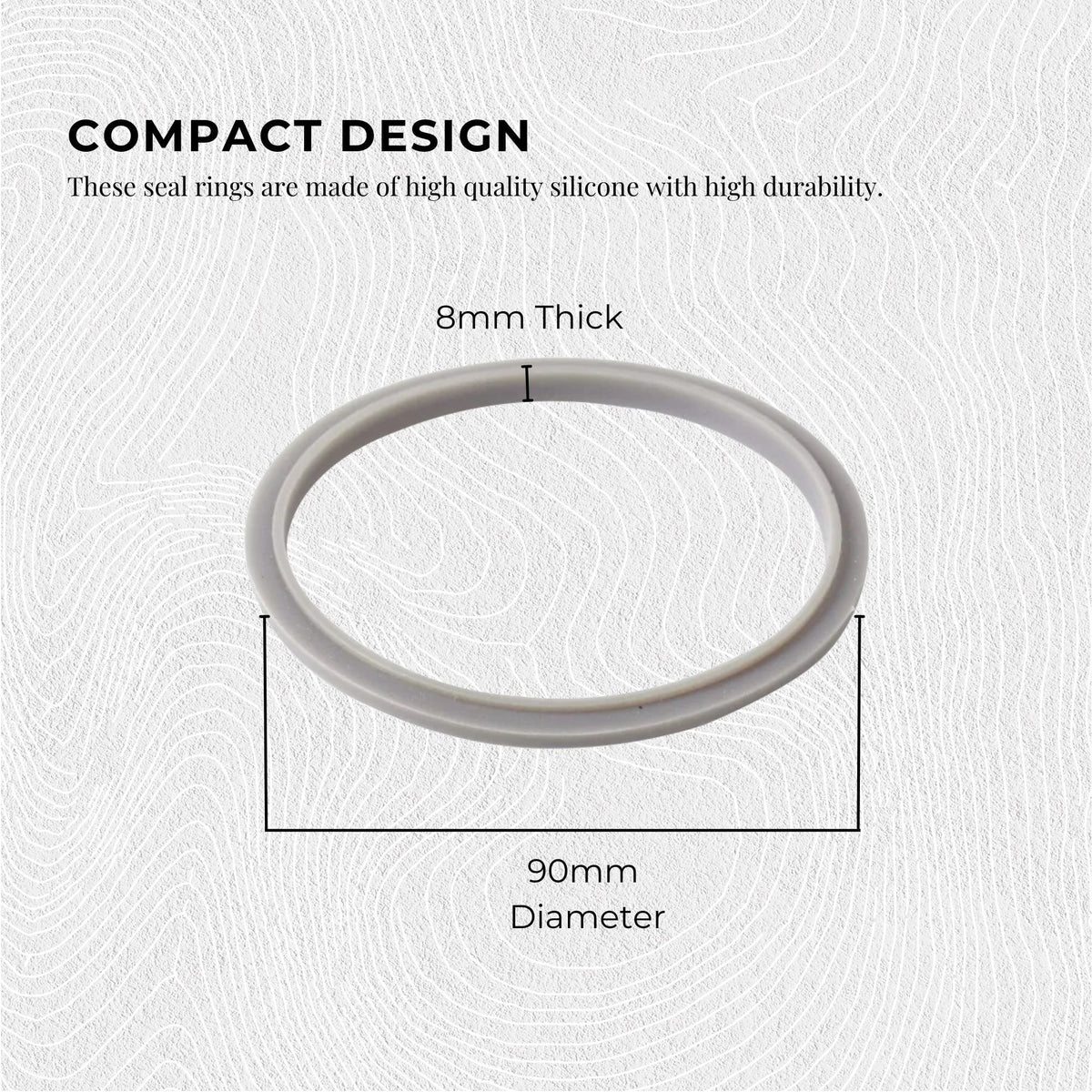 Kitchee For Nutribullet Short Cup + Extractor Blade + Grey Seal
