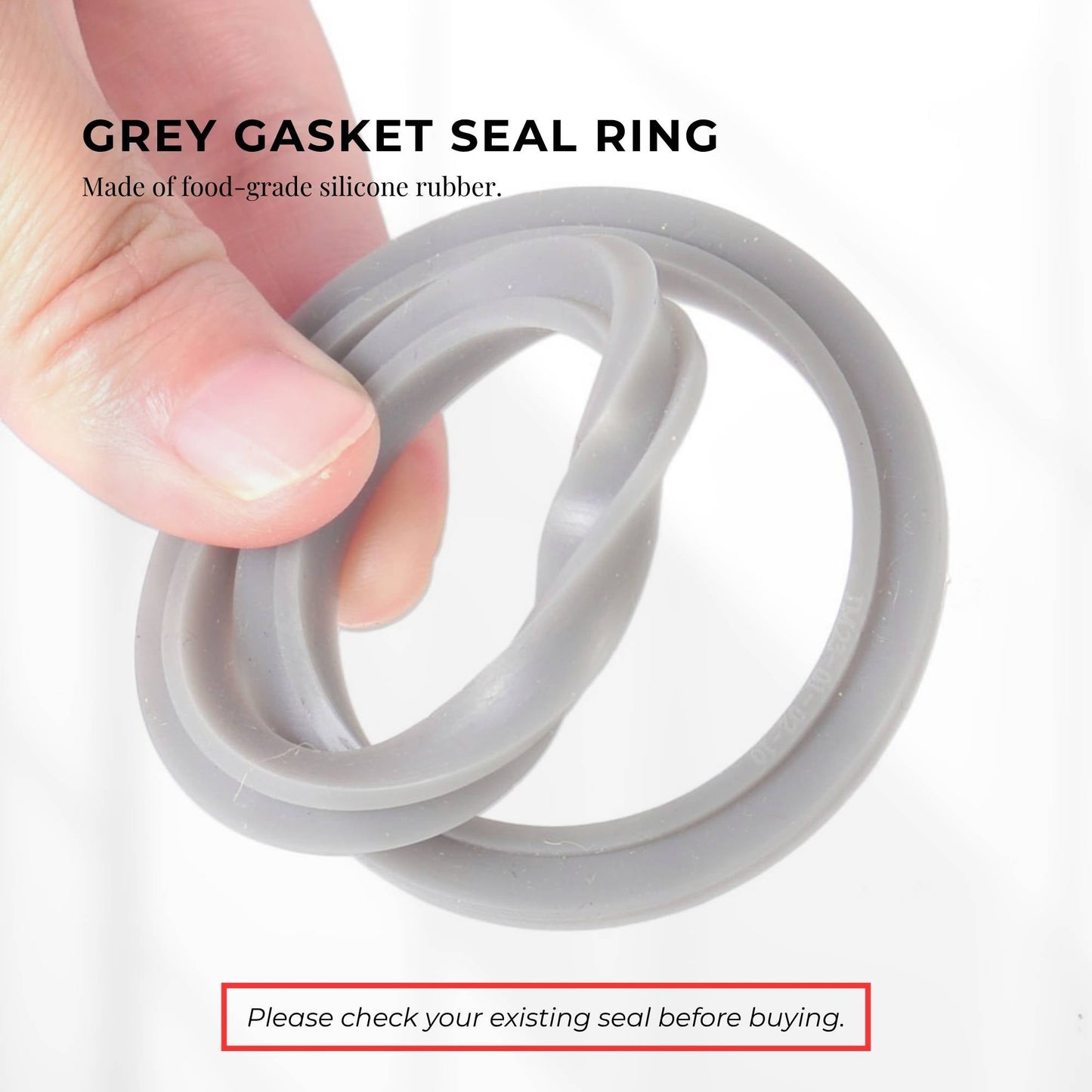 Grey Gasket Seal Ring Compatible with Nutribullet 600 900 1200W 90mm