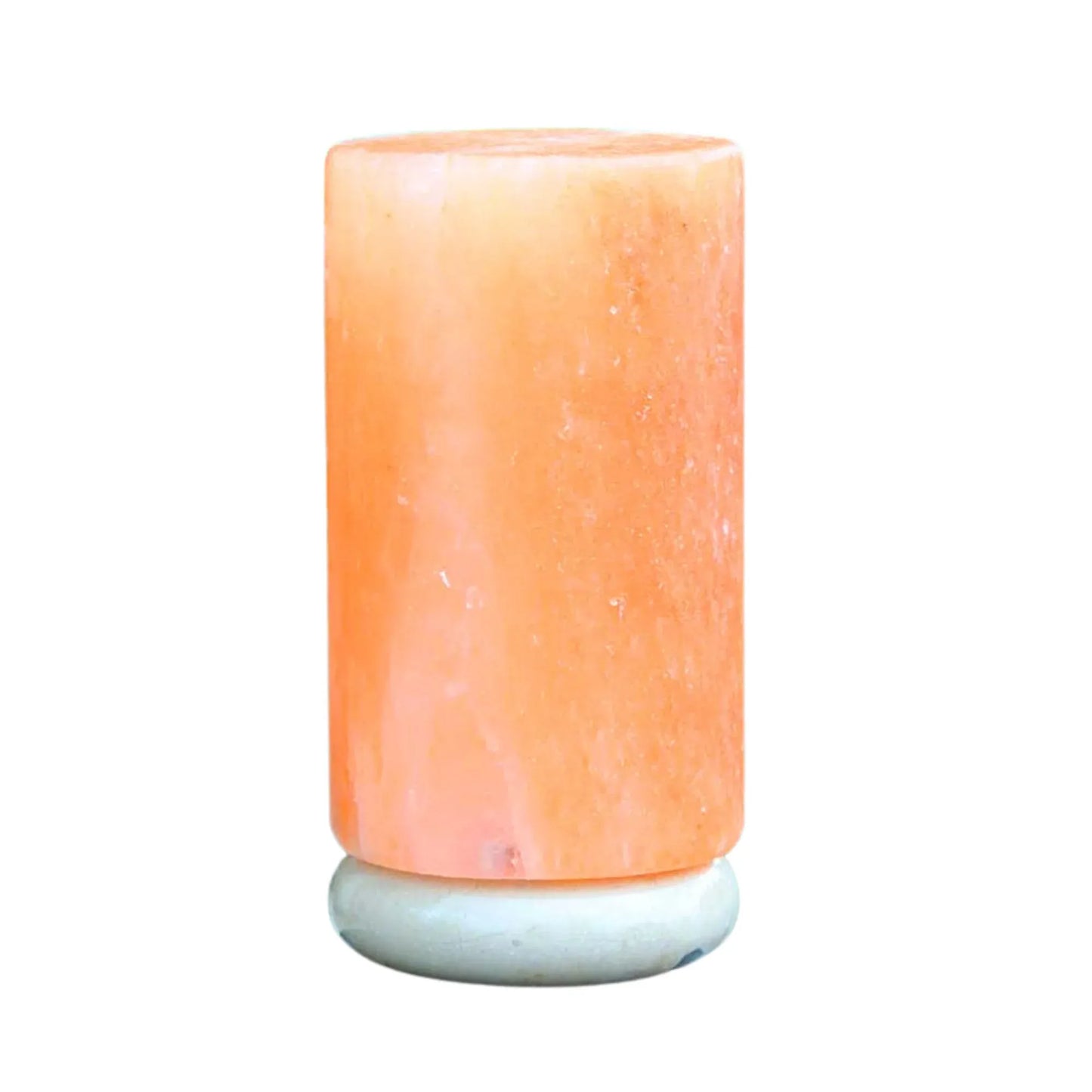 Orku Cylinder Shape Himalayan Pink Salt Lamp - Hand Carved Tube Night Light