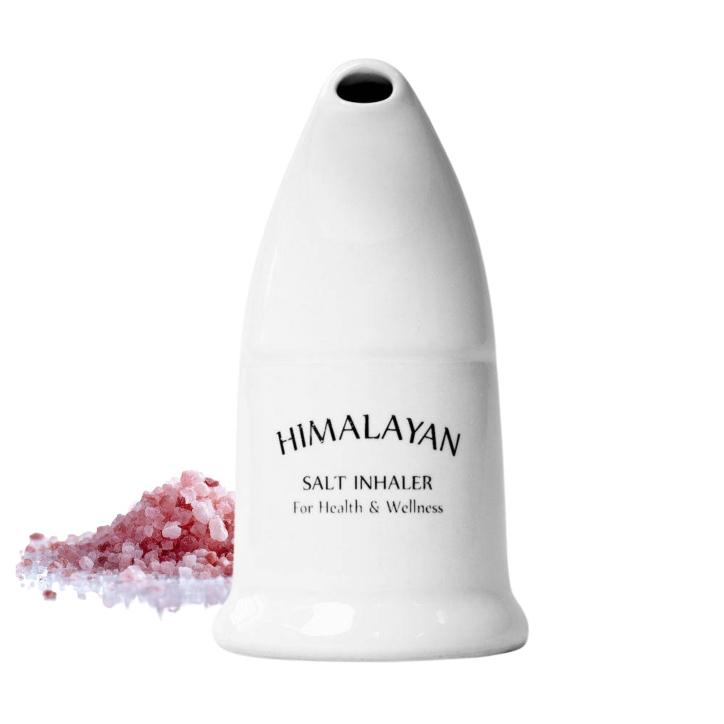 Orku Himalayan Pink Salt Inhaler Pipe Ceramic and 125g Coarse Crystal Rock Salt