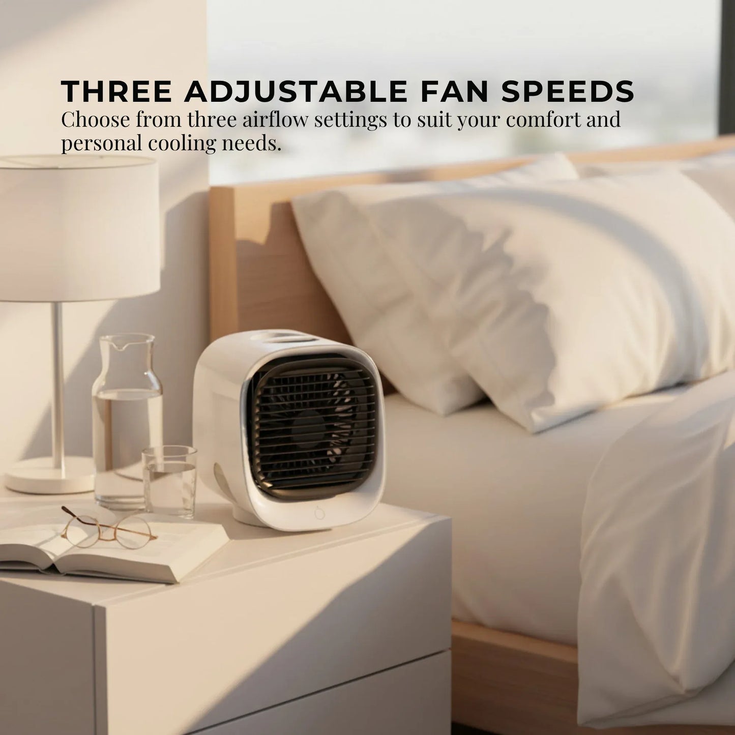 Orku USB Mini Evaporative Air Cooler Fan White - 300 Ml Water Tank