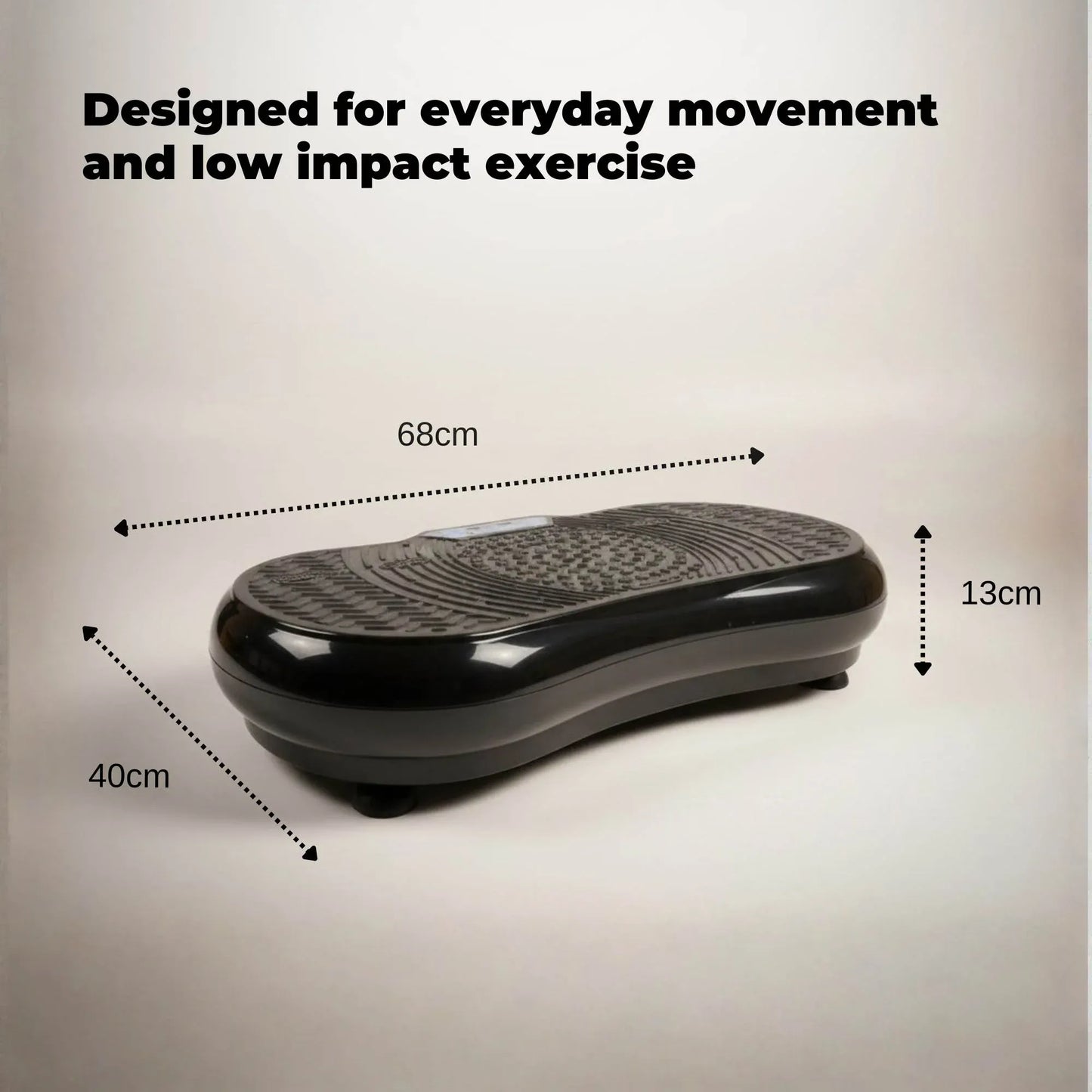 Social Hike Vibration Plate Exercise Platform - Vibrating Workout Machine Black