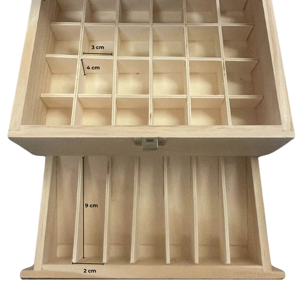 Orku 59 Essential Oil Bottle Storage Box - Wooden 3 Tier Aromatherapy Organiser