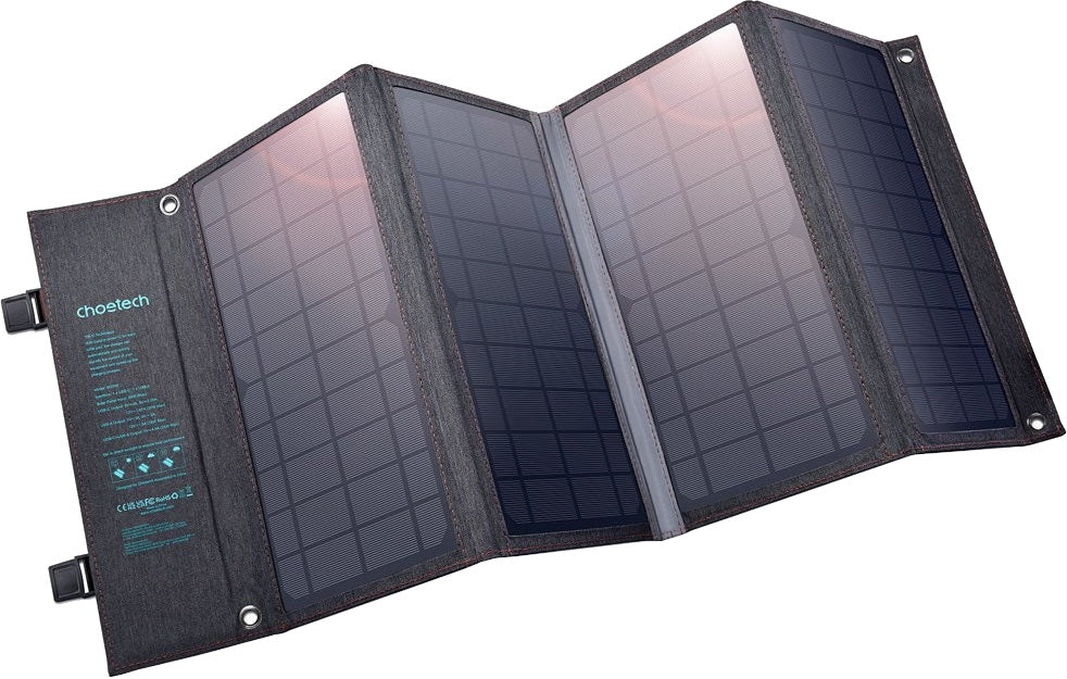 Choetech SC006 Solar Panel Portable Charger 40W 18V USB C Solar Panels Charger with USB C PD 30W