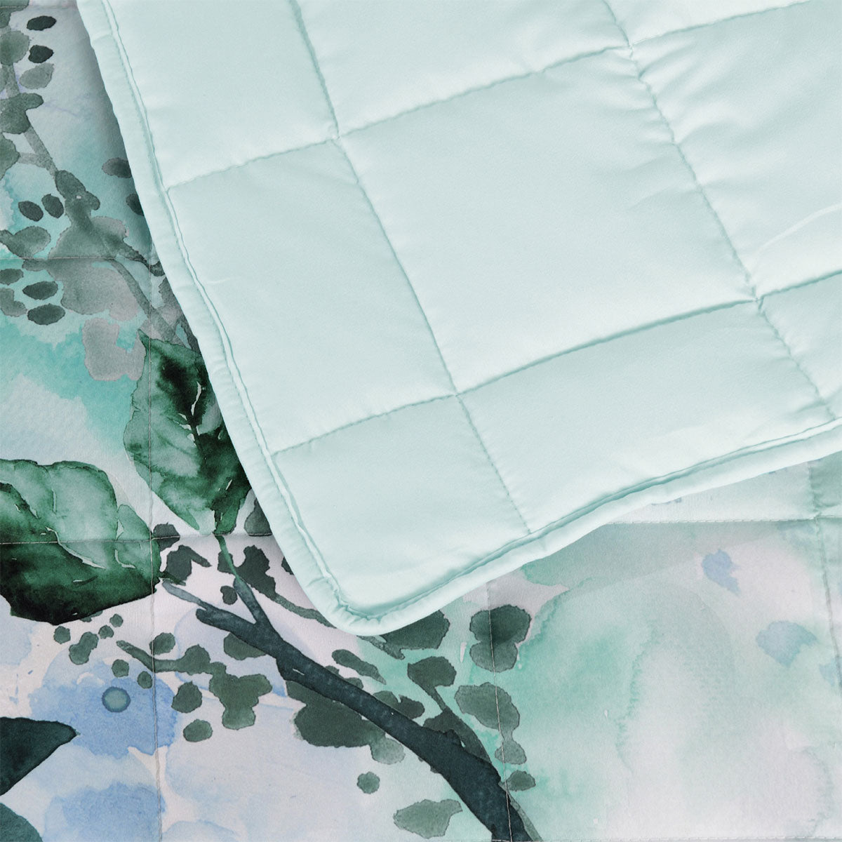 Bianca Woodbury White Botanical Printed Bedspread Set Queen