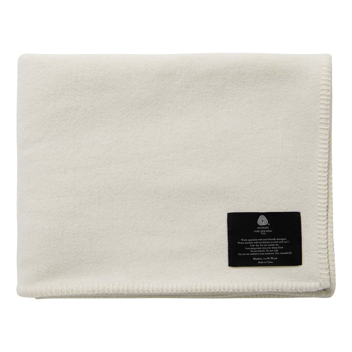 Little Gem Cream Australian Wool Bassinet Blanket 80 x 120 cm