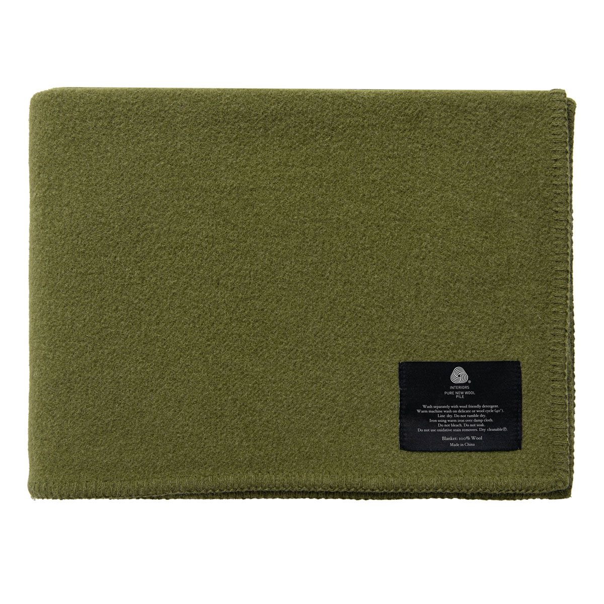 Little Gem Green Australian Wool Cot Blanket 120 x 160 cm