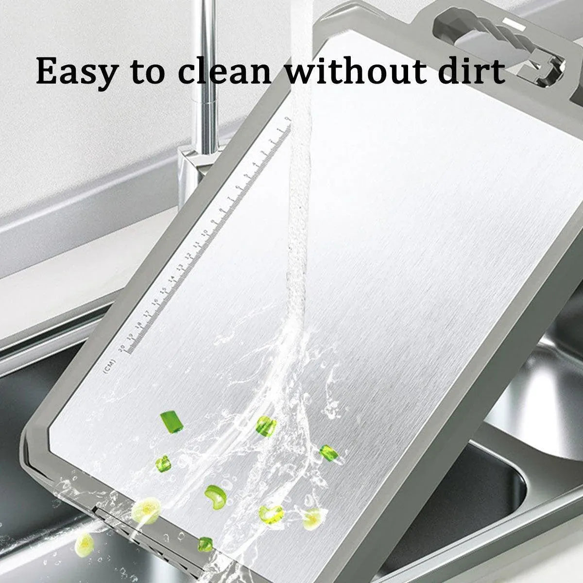 Stainless Steel Double Sided Cutting Board Thawing Board Household Kitchen Tool
