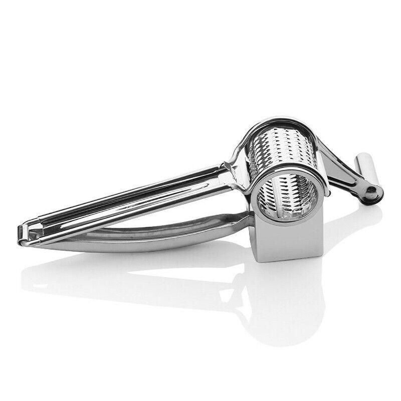 Rotary Cheese Grater Stainless Steel 4 Blade Set Kitchen Slicer