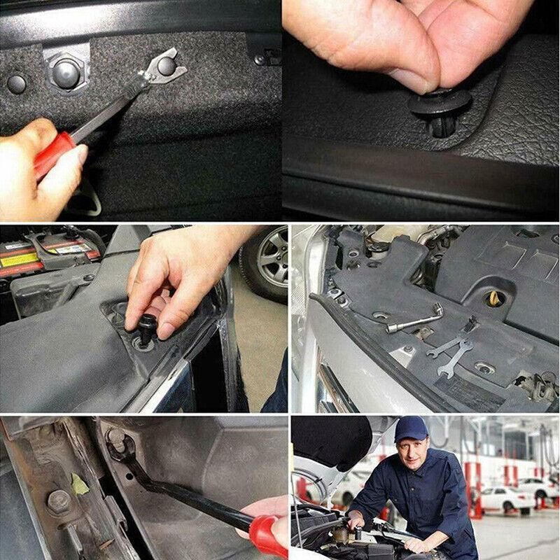 651Pcs Car Trim Body Clips Kit Rivet Retainer Door Panel Bumper Plastic Fastener