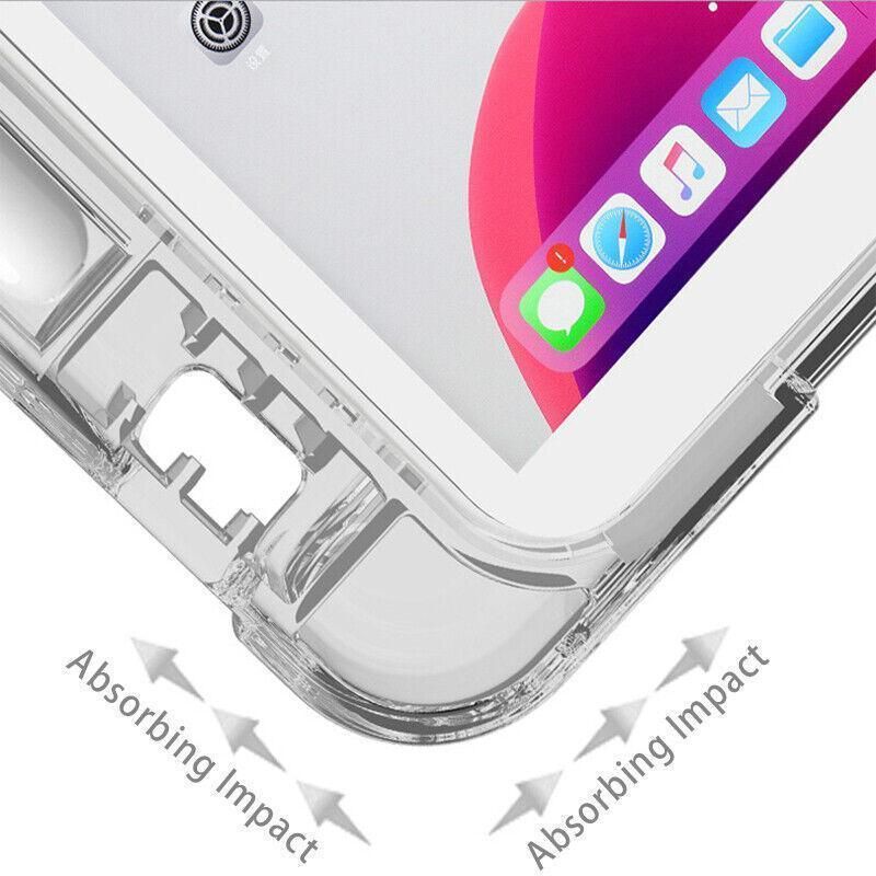 Shockproof Silicone iPad Air 3 Cover with Pencil Slot and Smart Wake - Lavender Grey