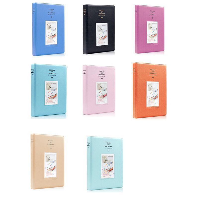 128 Pockets Album Case Storage For Polaroid Photo FujiFilm Camera Film - Blue