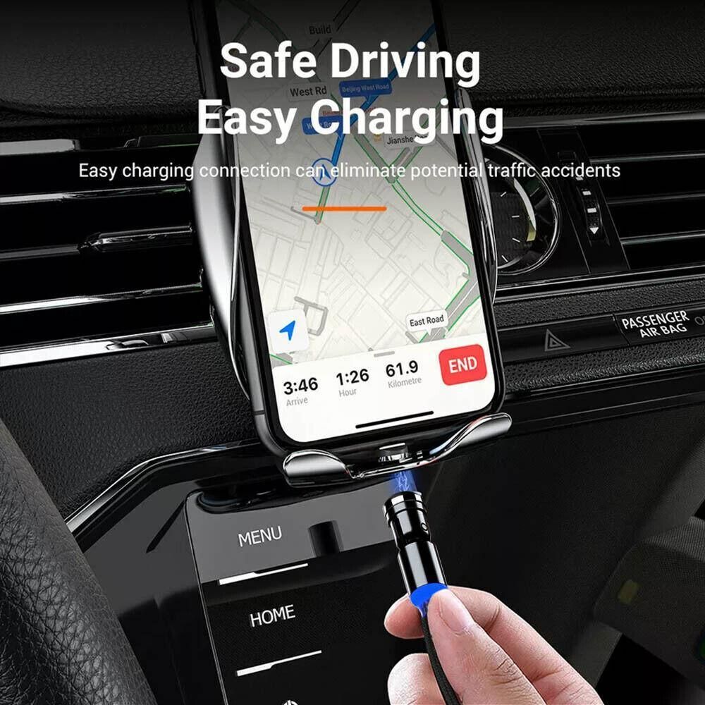 540 Degree Rotating Magnetic Charging Cable USB Data Cord for iPhone 1m 2m 3m - 3m