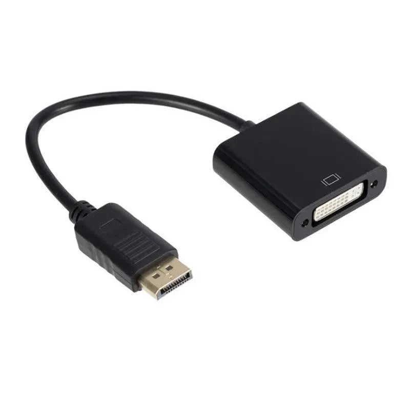 DisplayPort to DVI Adapter Cable 1080P DP Male to DVI Female Converter 20cm