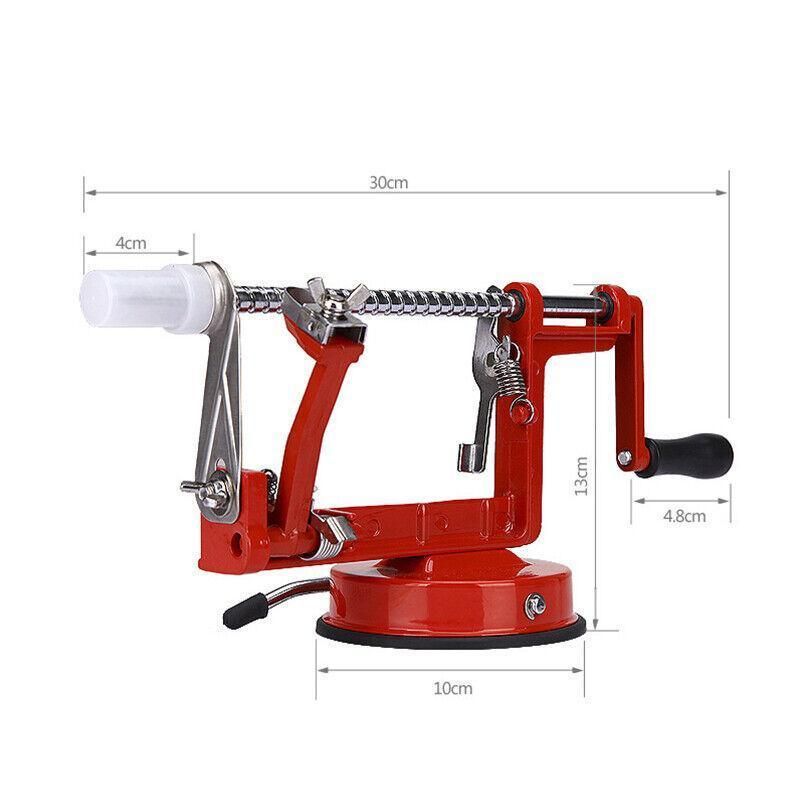 3 in 1 Manual Apple Peeler Corer Slicer Red Fruit Cutter for Kitchen Use