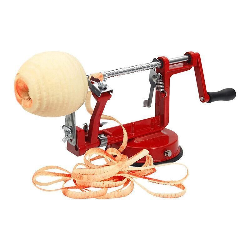 3 in 1 Manual Apple Peeler Corer Slicer Red Fruit Cutter for Kitchen Use