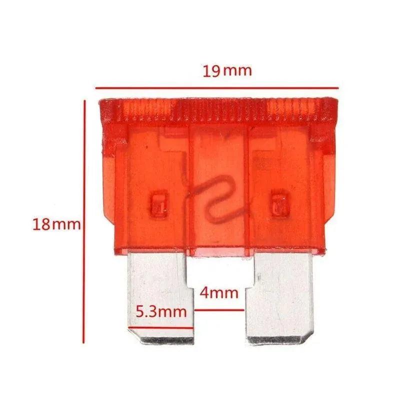 100PCS Standard Blade Auto Car Assorted Fuses Assortment Kits Sets 2A-35A With Box