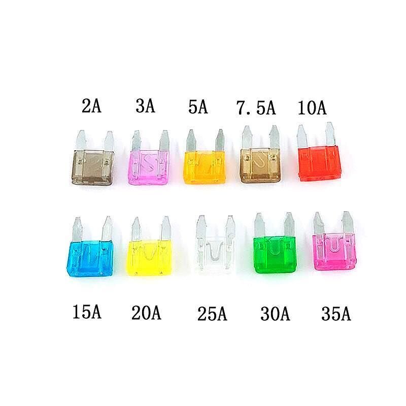 100PCS Standard Blade Auto Car Assorted Fuses Assortment Kits Sets 2A-35A With Box