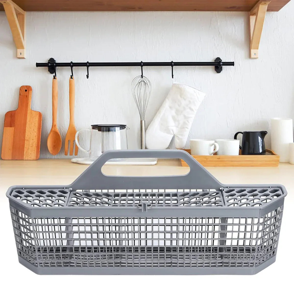 Universal Dishwasher Cutlery Basket Silverware Utensil Holder for Fork Knife Spoon