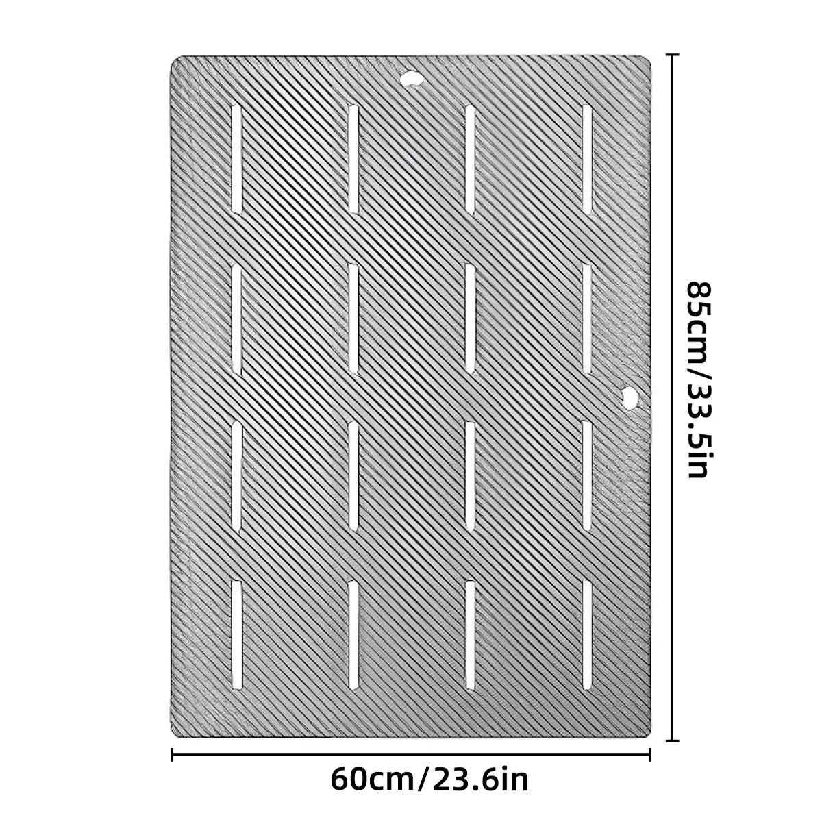 Bathroom Floor Mat Non Slip Shower Rug Soft Quick Dry Household Bath Carpet Mat - Grey