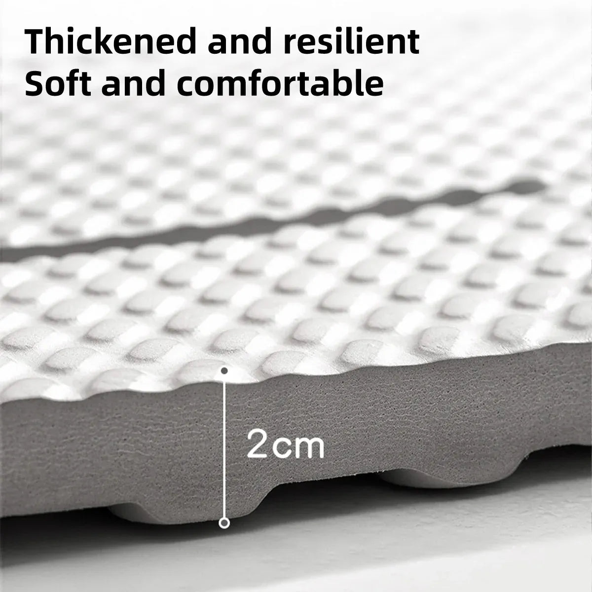Bathroom Floor Mat Non Slip Shower Rug Soft Quick Dry Household Bath Carpet Mat - Grey