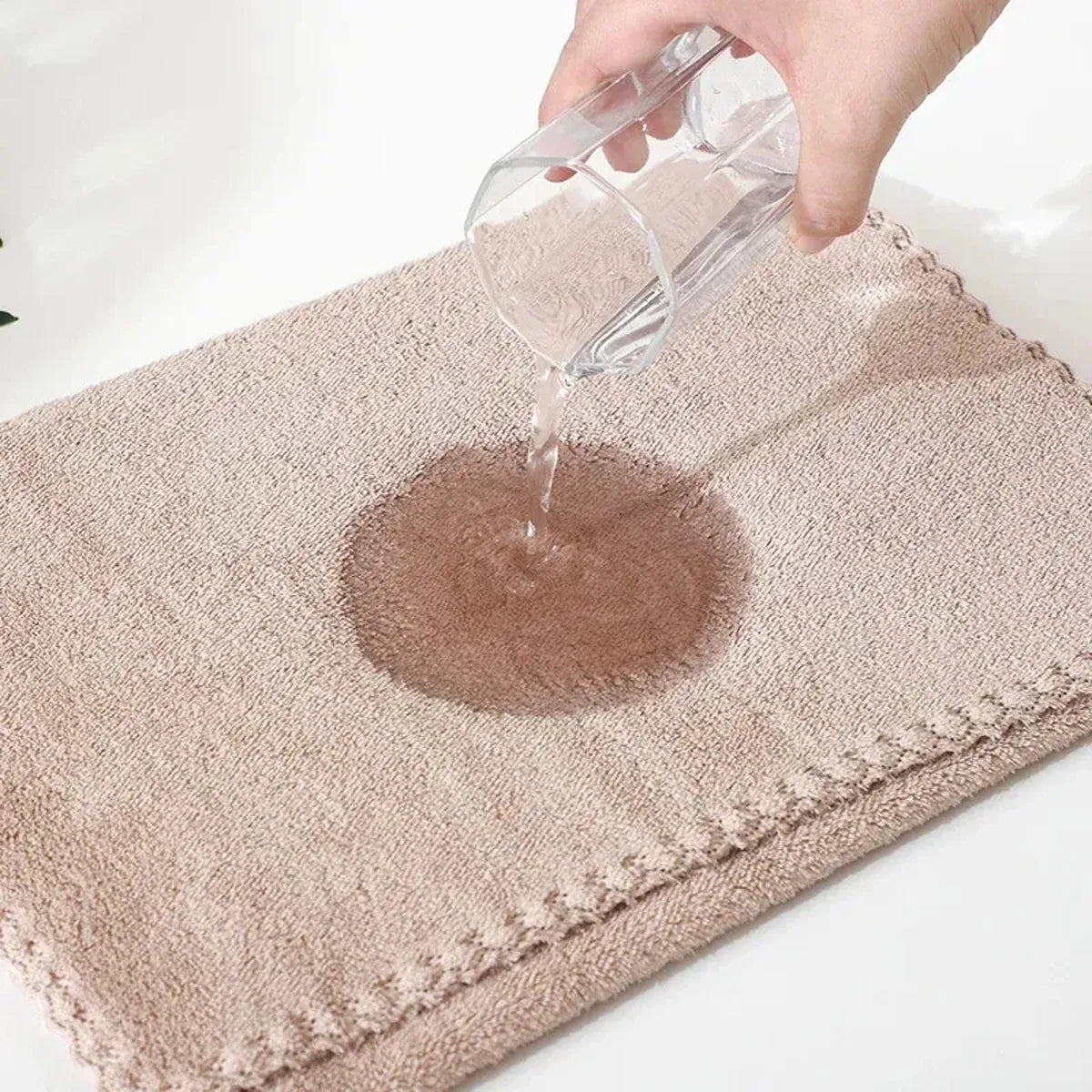 Coral Velvet Towel Set Bath Towels Soft Absorbent Quick Dry Face Hand Cloth Home - Blue