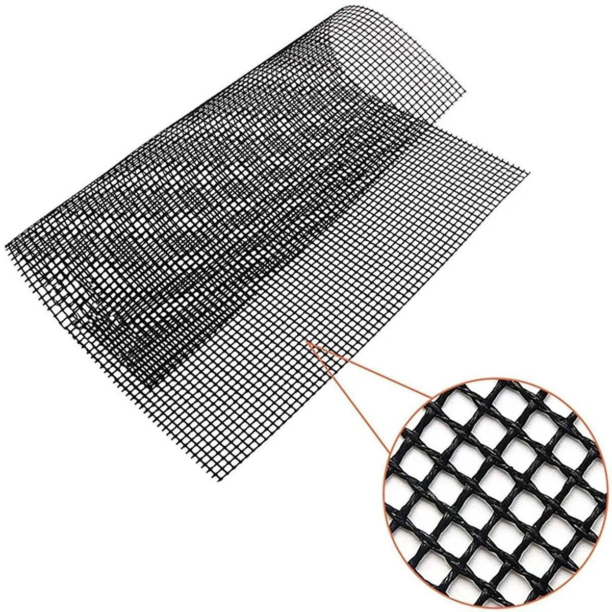 3/6/10PCS Non-Stick BBQ Grill Mat Mesh Liner Cooking Barbecue Sheet Baking Pad - 42X36cm-6PCS