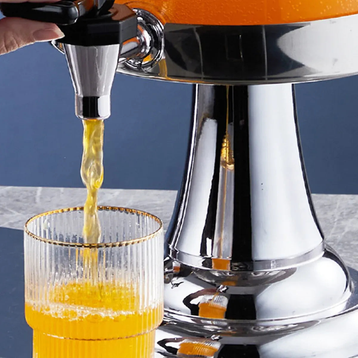 8L Stainless Steel Juice Dispenser Cold Beverage Coffee Milk Tea Machine - Golden