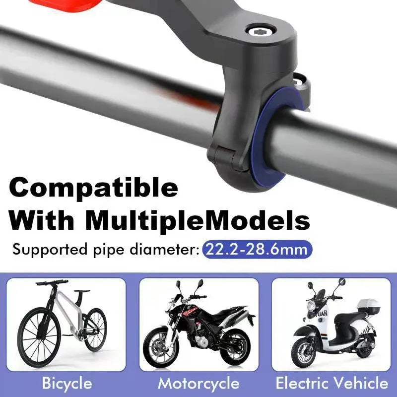 Universal Bike Motorcycle Phone Holder Mount for Handlebar 4.7–7.2 inch