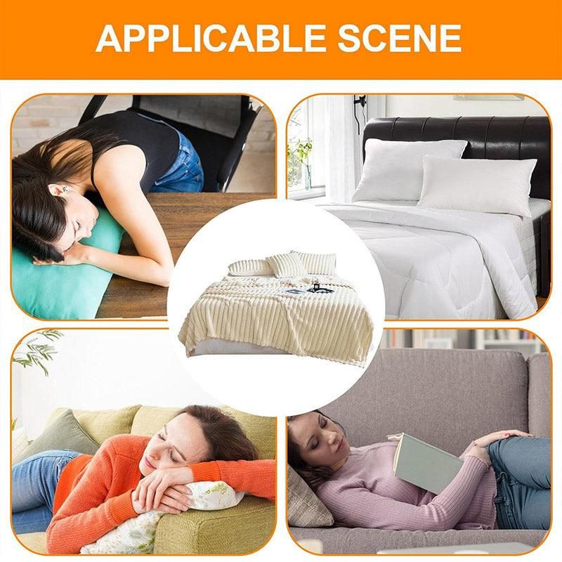 Plush Blanket Leisure Blanket Autumn Winter Warm Nap Throw Soft Cozy - Khaki-100x150cm