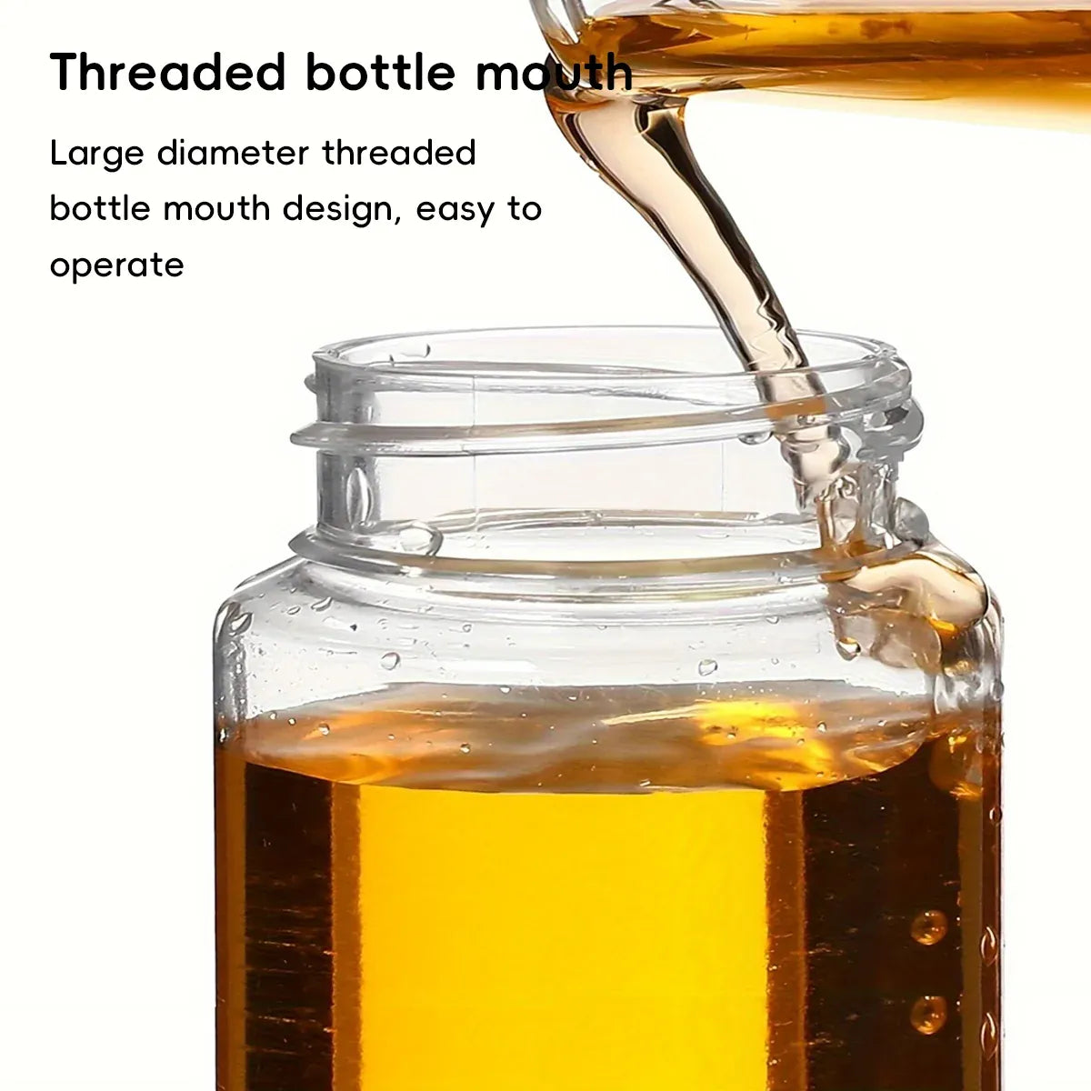 100Pcs Wide Mouth Clear Plastic Bottle with Lid 50/100ml Leakproof Storage Jars - 100ML