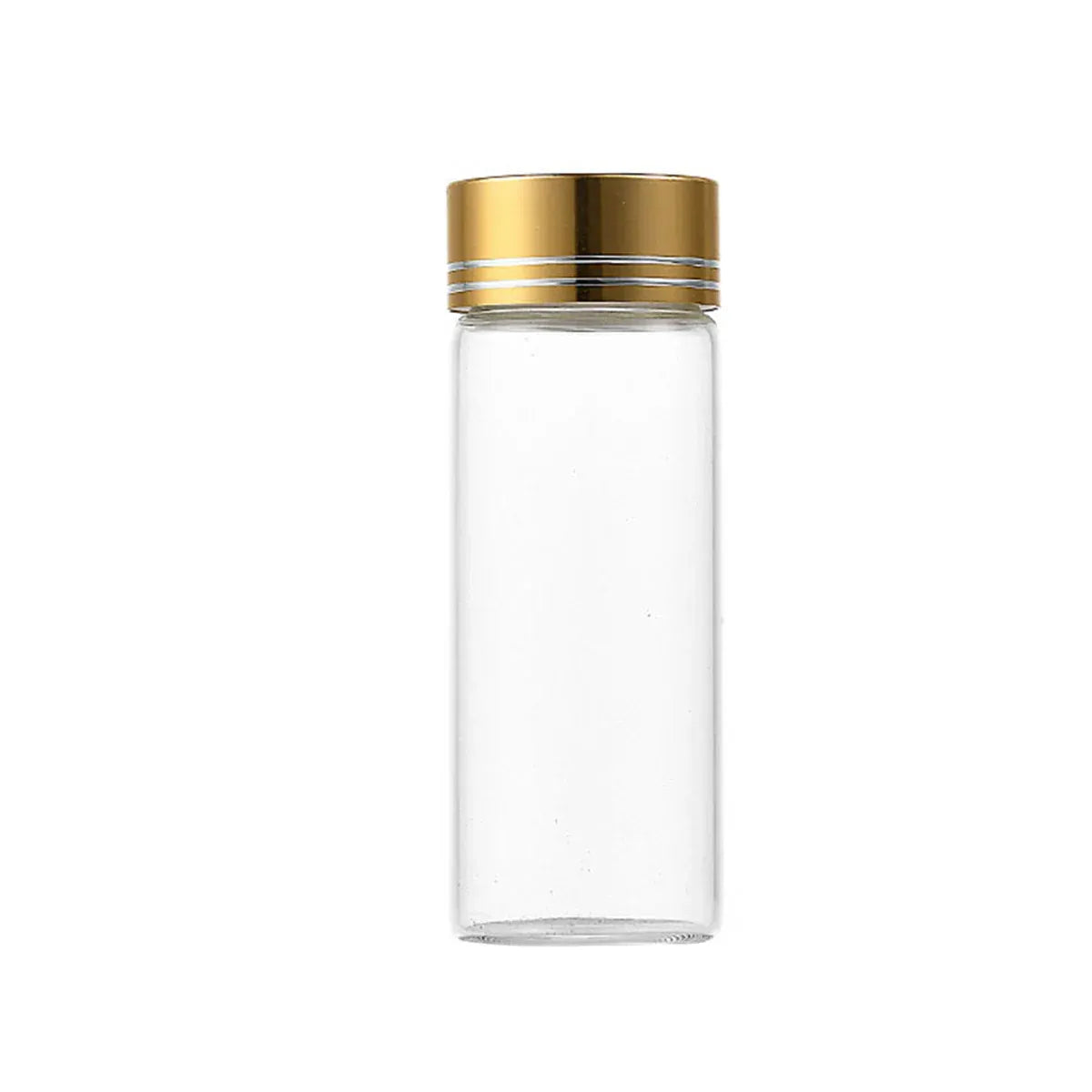 40Pcs Transparent Glass Bottle Airtight Seal Leakproof Small Items Storage Jars - 40ML