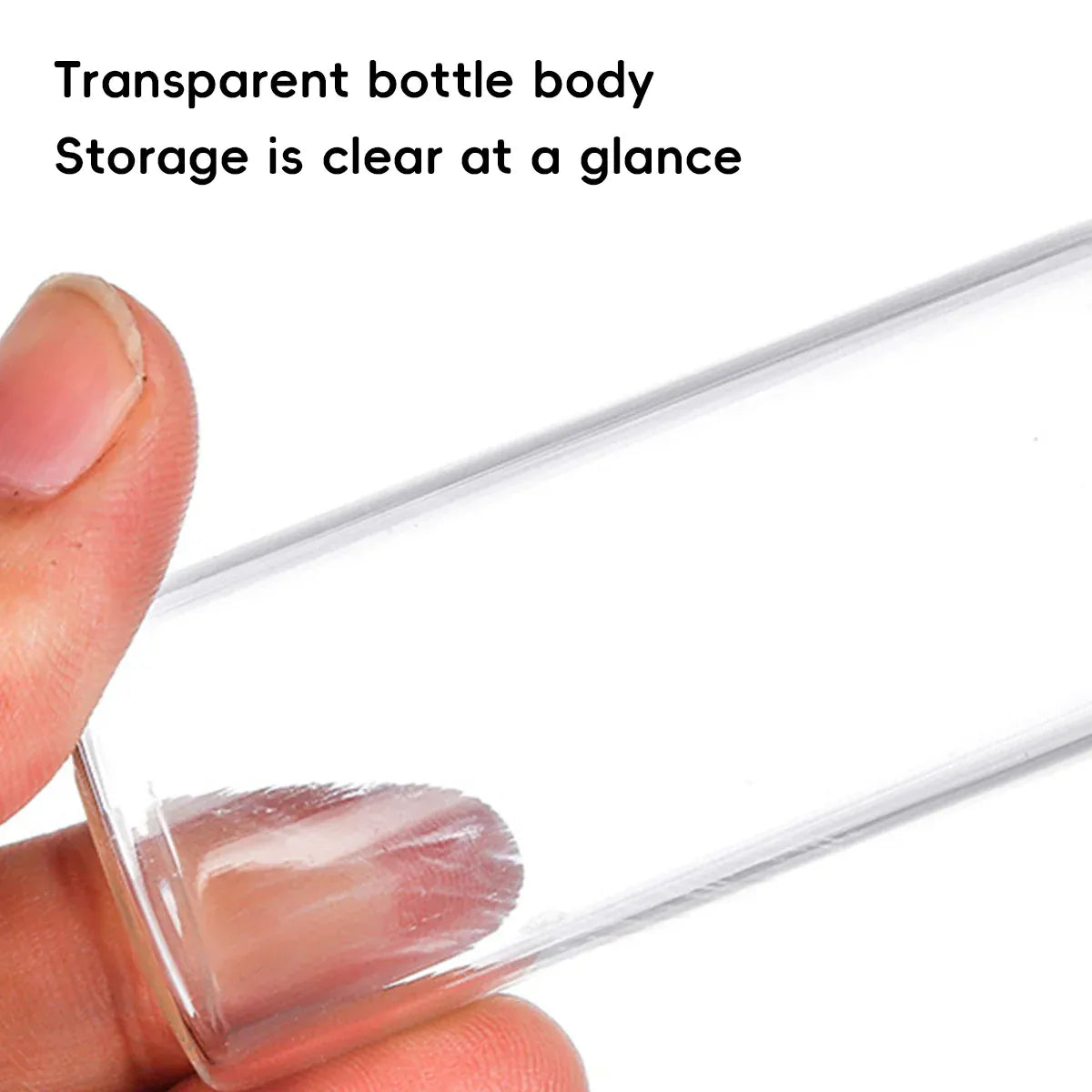 40Pcs Transparent Glass Bottle Airtight Seal Leakproof Small Items Storage Jars - 40ML