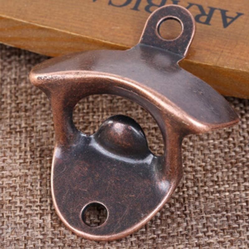 10PCS Wall Mounted Bottle Openers Rustic Cast Zinc Alloy for Home Bar BBQ
