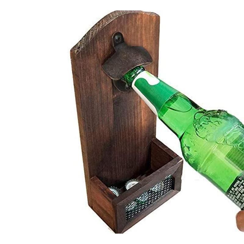 10PCS Wall Mounted Bottle Openers Rustic Cast Zinc Alloy for Home Bar BBQ