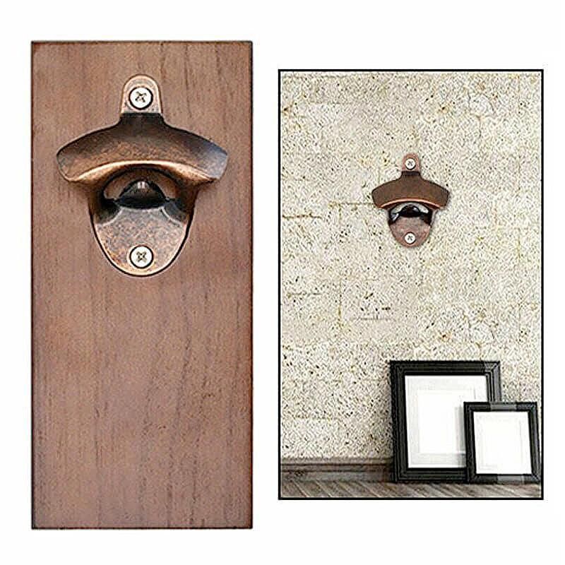 10PCS Wall Mounted Bottle Openers Rustic Cast Zinc Alloy for Home Bar BBQ