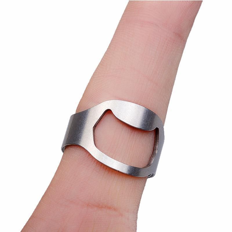 Stainless Steel Bottle Opener Ring 22mm Tool for Beer Cap Removal and Gifts